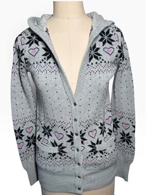 Victoria’s Secret Pink Fairisle Cardigan Y2K Size S